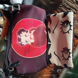 Betty boop hand bag and makeup pouch